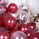 47Pcs Metallic Purple Latex Balloons Chrome Balloons Various Sizes for Girls Women Purple Birthday BabyBridal Shower Decorations