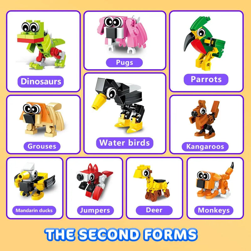 HOGOKIDS Party Favors- 20 Pack Animals Building Block  Easter Gift Goodie Bags Stocking Stuffer Prizes Xmas Birthday Gift for6+