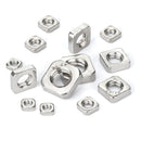 10-50pcs  DIN562 THIN Nut M3 M4 M5 M6 M8 A2 STAINLESS STEEL SQUARE THIN NUTS