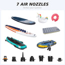 AIRBANK SUP Electric Air Pump with Battery 7800 mAh 20 PSI Max Rechargeable 12 V DC Car Connection Pump for Boards, Surf Kite