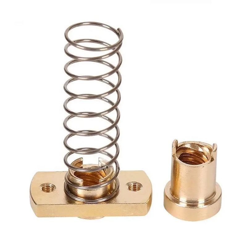 Z Axis T8 Anti Backlash Spring Loaded Nut Elimination Gap Brass Nuts for Upgrade Ender 3 /3s Pro V2 CR-10 Tornado 3D Printer 8mm