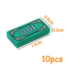 City Treasure Chest Gem Box Gold Silver Diamond Dollar Cents Money Coins Cash Bricks Accessory Printed MOC Toy Building Block