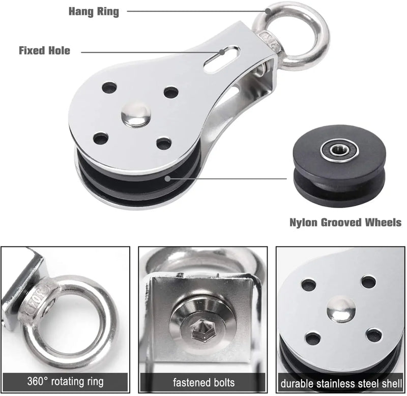 Cable Machine Attachments Tricep Rope Gym Lat Pull Down Rope Pully Gym Fitness Equipment Weight Lifting Workout Accessories