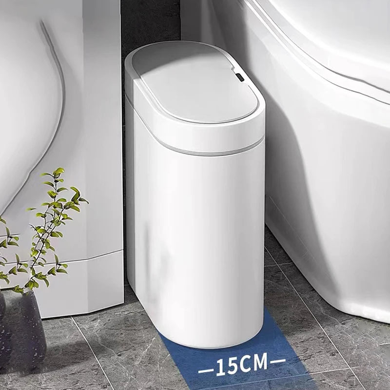 7L Smart Induction Trash Can Automatic Intelligent Sensor Dustbin Electric Touch Trash Bin for Kitchen Bathroom Bedroom Trash