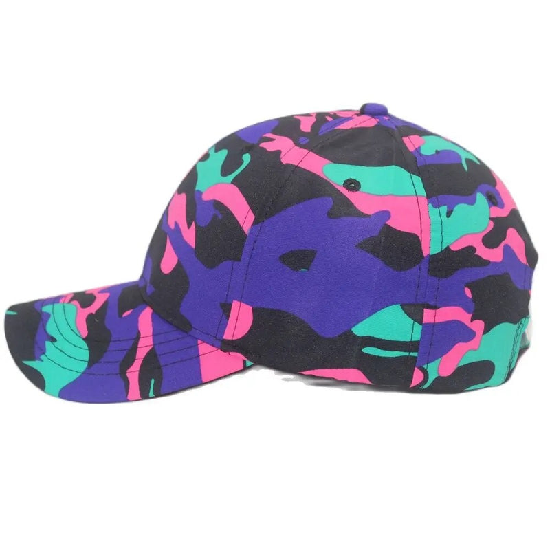 Multi Colored Camo Baseball Cap Fashion Men Hip-hop Cap Women Ladies Summer Hat
