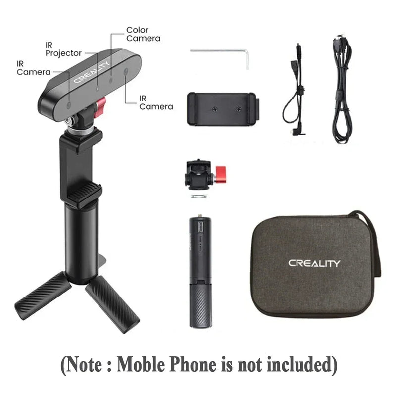 Creality CR Scan Ferret Handheld 3D Scanner 30 FPS Scaning Speed 0.1mm Accuracy ASIC Chipset Dual Mode for Andriod Phones Win PC