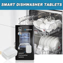 6pcs Dishwasher Cleaner Tablets Strong Dirt and Oil Removal Cleaning Sheet Descaling Detergent Tablets Kitchen Cleaning Tools
