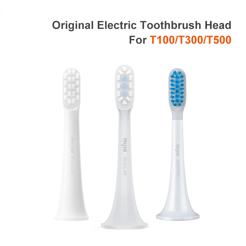 3pcs Original XIAOMI MIJIA T100 T300 T500 Sonic Toothbrush Heads Teethbrush Replacement Heads Sonic Oral Hygiene Mi Oral Clean