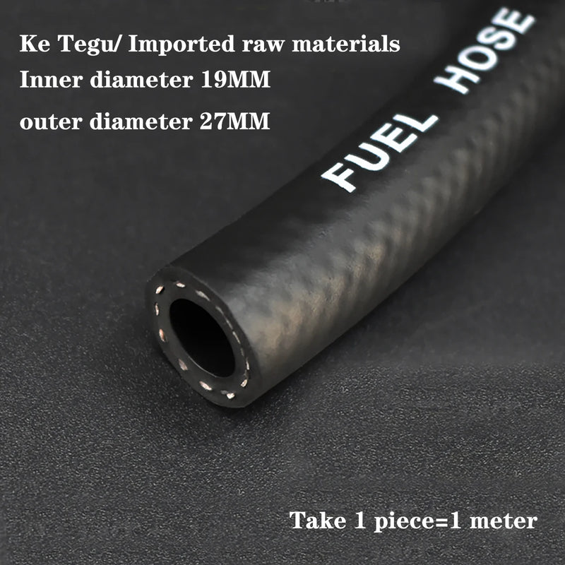 4mm~25mm Gasoline Hose Diesel Pipe Engine High-Pressure Fuel Pipe High-Temperature Resistant Oil Delivery Black Rubber Pipe