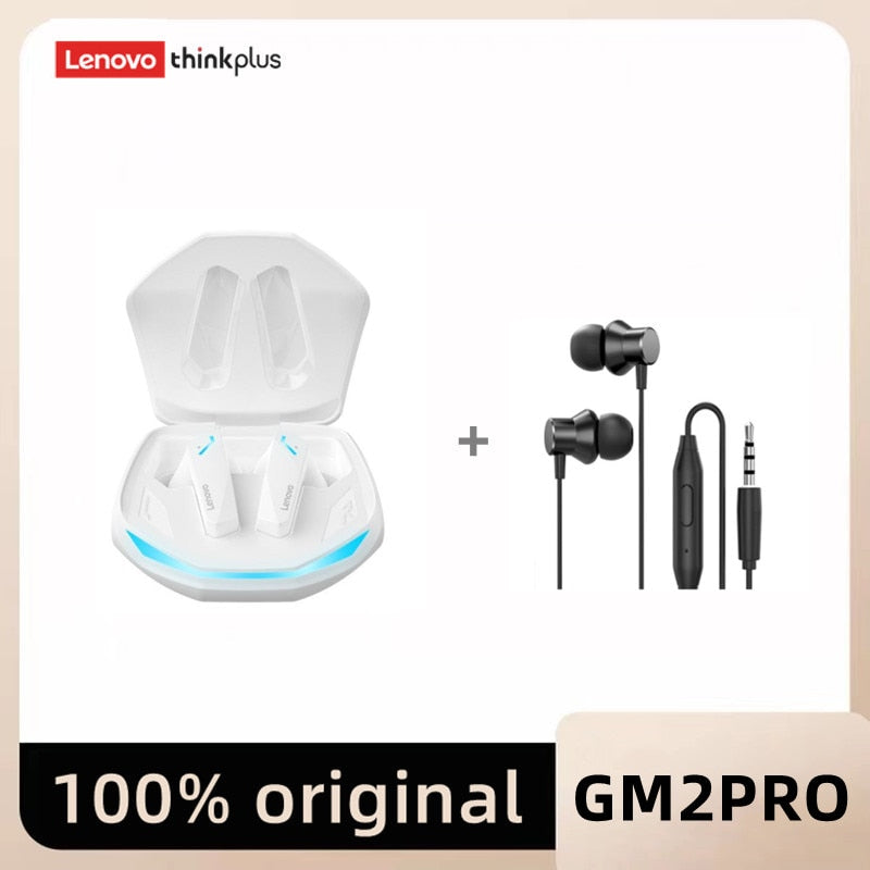 New Original Lenovo GM2 Pro Buletooth 5.3 Earphones Gaming Wireless Headphones E-Sports Music Earbuds Dual Mode Headset With Mic