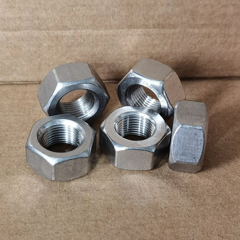 DIN934 Fine thread hex nut M3~M20 Stainless steel SUS 304 M6*0.75,M8*1.0,M10*1.0/1.25,M12*1.0/1.25/1.5,M14*1.5,M16*1.5,M20*1.5