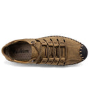 2023 New Summer Men Genuine Leather Sandals Business Casual Shoes Men Outdoor Beach Sandals Roman Men Summer Water Shoes Size 48