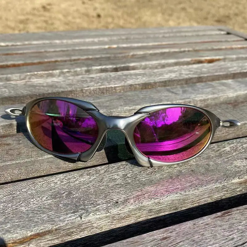 Premium Metal Frame Polarized Sunglasses, Cycling Fishing Multi-Sport Eyewear, Anti-Glare HD Vision, Outdoor Adventure Gear