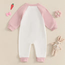 Toddler Boy Spring Casual Romper Long Sleeve Round Neck Cartoon Dinosaur Print Jumpsuit Easter Outfit for Kids