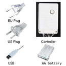 3.5m Butterfly LED STRING Strip Festival Holiday Icicle Curtain LIGHTS CHRISTMAS WEDDING Lamps 100SMD 110V/220V EU/US/ Plug