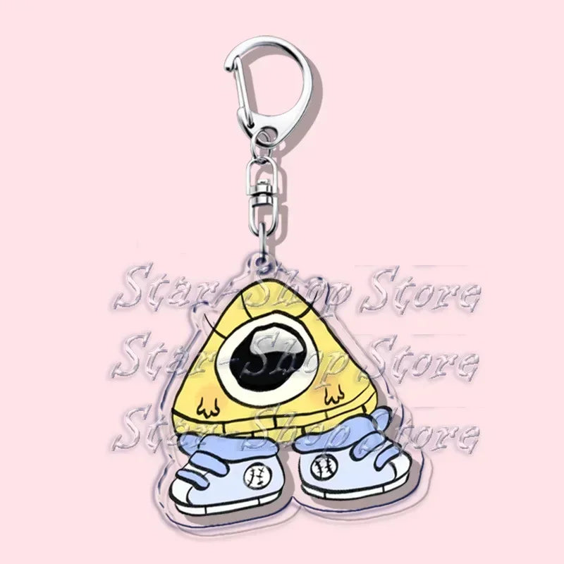 Cartoon Cute Keychain Key Chain Ring for Bag Cipher Baby Keyring Jewelry Anime Gravity Fans Halloween Christmas Gifts