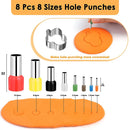 8Pcs 8 Sizes Polymer Clay Cutter Molds Hole Punches Tool Set DIY Polymer Clay Earrings Making Craft Handmade