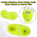 30PCS Fishing Double Rattle Portable ABS Sea Fishing Attractor Bell Beads Catfish Rig Pompano Fishing Accessory for Luring Fish