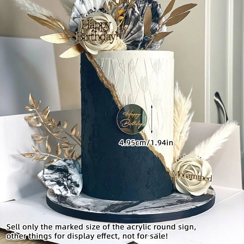 Acrylic Baby Cake Topper Weekend Decoration Welcome Baby Shower Supplies Party Decorations Gender Reveal Oh Baby Cake Decoration