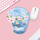 Marbled Texture Wrist Rest Mouse Pad Ergonomic Non Slip Hand Support Mouse Mat Comfortable Oil Painting Gaming Mousepad