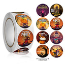 500Pcs Halloween Stickers Funny Pumpkin Emote Ghost Paper Stickers for Gift Packing Bag Sealing Labels Halloween Decoration 2024