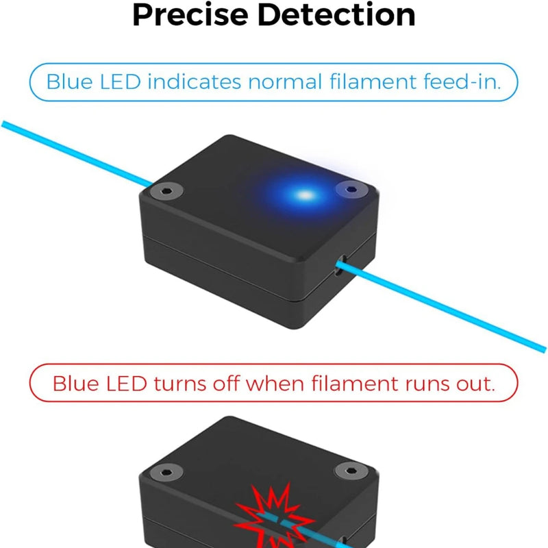 Creality Official Ender 3 V3 SE Filament Runout Sensor 3D Printer Smart Filament Break Detection Module Detector with LED Light