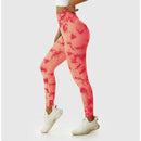 2025 New Tie Dye Gym Women Leggings Fitness High Waist Push Up Casual Sport Leggings Of Women  Running Outdoors