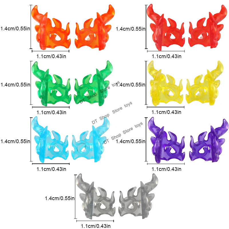 5PCS Cartoon Special Effects Pieces Arm Fist Wind Lightning Leg Flames Weapons Accessories Assemble Scene Bricks Kids for Toys