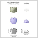 Nicole Bunny-Topped Easter Egg Candle Jar Silicone Molds for Concrete Handmade Jesmonite Easter Candle Vessel Making Mould