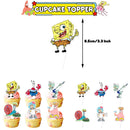 Cartoon Yellow Sponge-Bob Theme Party Supplies Disposable Tableware Plate Cup Tablecloths Balloons For Kids Birthday Baby Shower