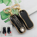 TPU Car Remote Key Case Cover Shell Fob for Porsche Panamera Carman Macan Bobst Cayenne 911 970 981 991 996 92A 2017 Key Bags