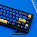 KBDiy GMK Keycaps PBT GMK Blue Samurai Keycap Custom Similar MOA KOA Profile for Gaming Mechanical Keyboard 130 Keys/Set for MX