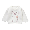 MISOWMNJOY Cute Bunny Knit Baby Girl Boy Sweater Kids Jumper Long Sleeve Easter Children Pullover Tops Toddler Clothing Knitwear