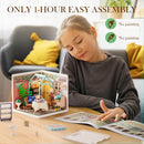 ROBOTIME DIY Miniature House Kit, Dollhouse Model Building Craft Kit Birthday Creative Gifts for Adults & Kids