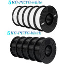 10KG 1.75mm PETG Filament Tangle-Free, High Quality 3D Printing Eco-friendly Plastic Consumables 22LBS, vacuum packaging 3D Prin
