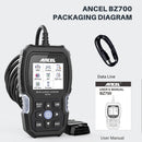 ANCEL BZ700 OBD2 Automotive Scanner fit for Mercedes Benz Sprinter Smart, 9+ Reset Full System Car Code Reader Diagnostic Tool