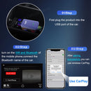 CarlinKit CP2A 2-In-1 Wireless Adapter Wired CarPlay To Wireless Android Auto & CarPlay Smart Car Box Plug & Play Online Upgrade