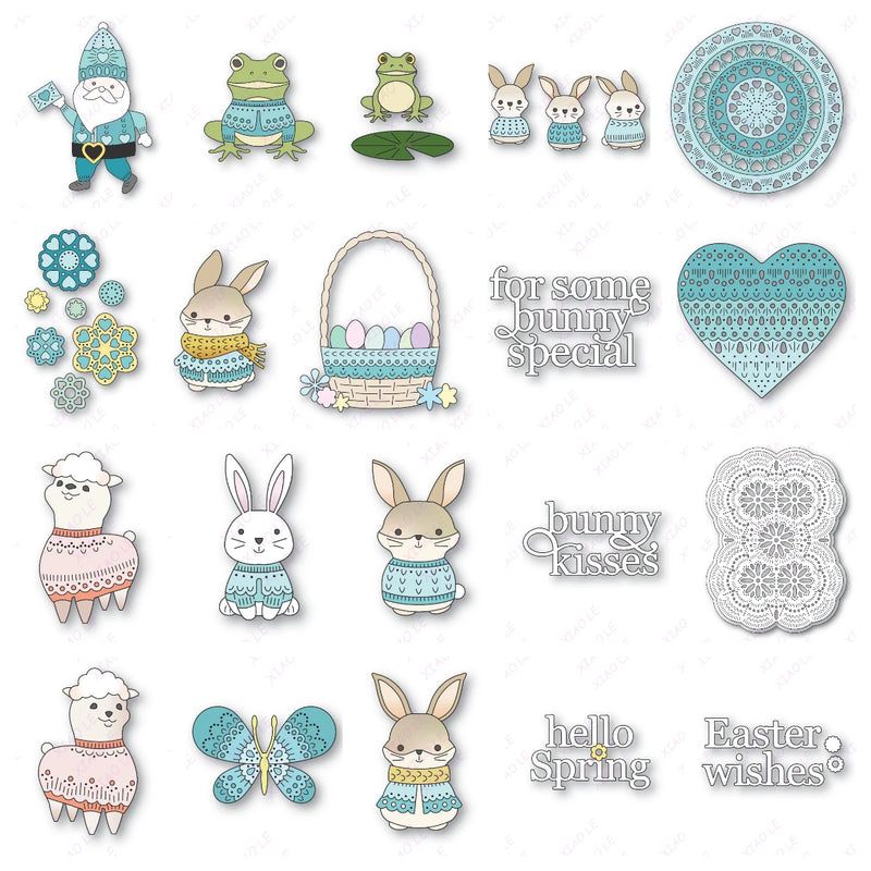 Spring Easter Nordic Basket Metal Cutting Die Scrapbook Embossed Paper Card Album Craft Template Cut Die Stencils New for 2025
