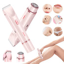 Women Hair Removal Razor Electric Epilator Portable Painless Pubic Legs Body Hair Trimmer for Ladies Bikini Underarms Legs Hair