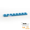30pcs/lot Bulk Blocks Building Bricks Thin 1X8 Educational Assemblage Construction Toys for Children Size Compatible With 3460