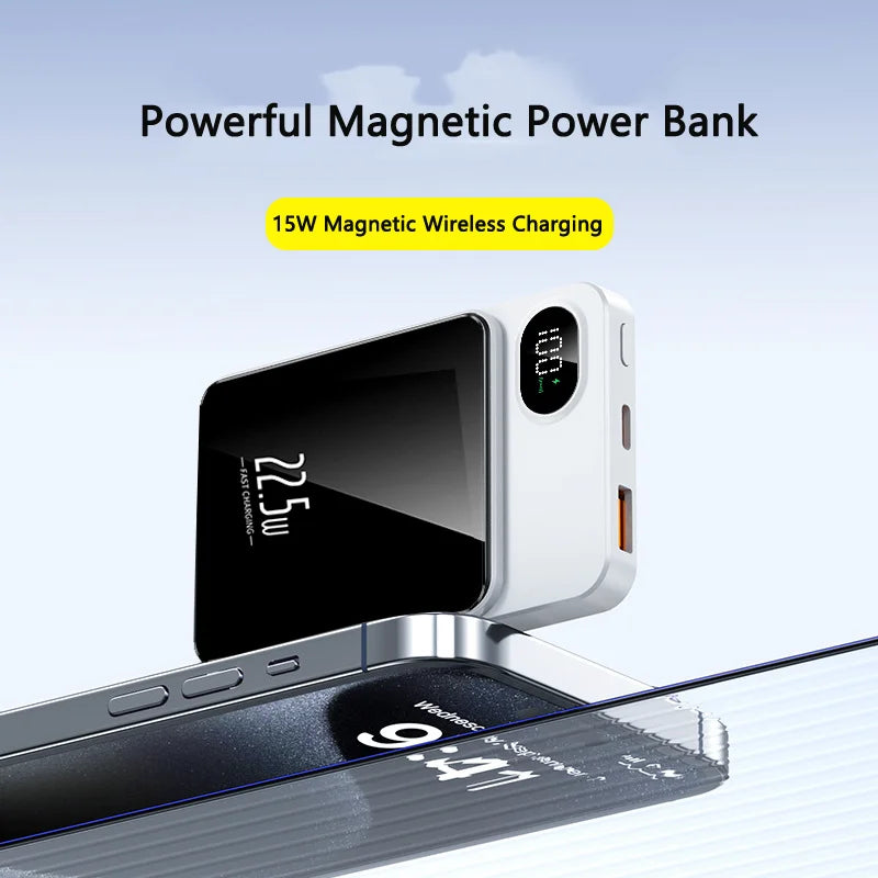 Xiaomi New 50000mAh Magnetic Qi Wireless Charger Power Bank 22.5W Super Fast Charging Mini Powerbank For iPhone Samsung Huawei