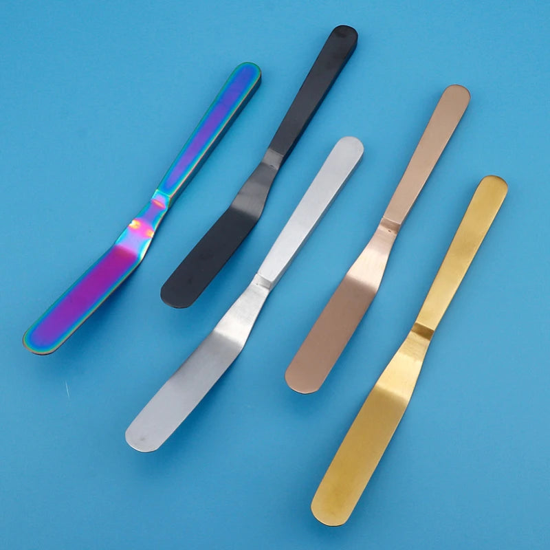 Stainless Steel Cream Spatula Butter Scraper Multiple Color Butter Knife Multiuse Cheese Tool Cake Icing Spatula Kitchen Gadgets