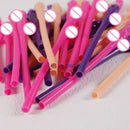 20Pc Novelty Bachelorette Party Penis Straws Plastic Nude Dick Drink Straw for Hen Party Night Bar Wedding Team Bride Decoration