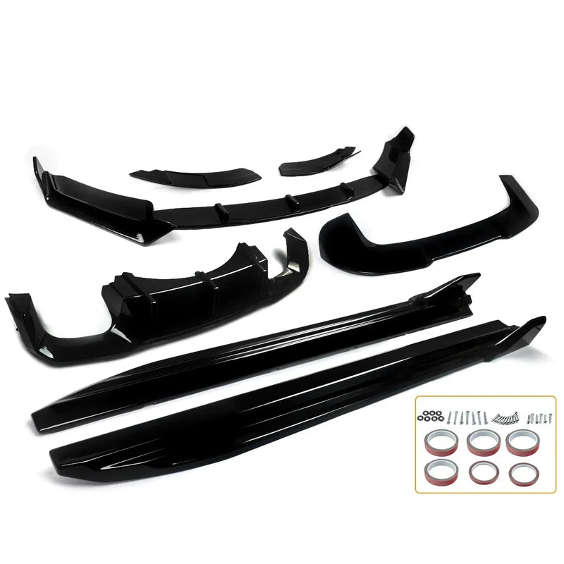 For 2014-18 BMW F85 X5M M Sport SUV Body Kits Front+Rear Lip Side Skirt Spoiler