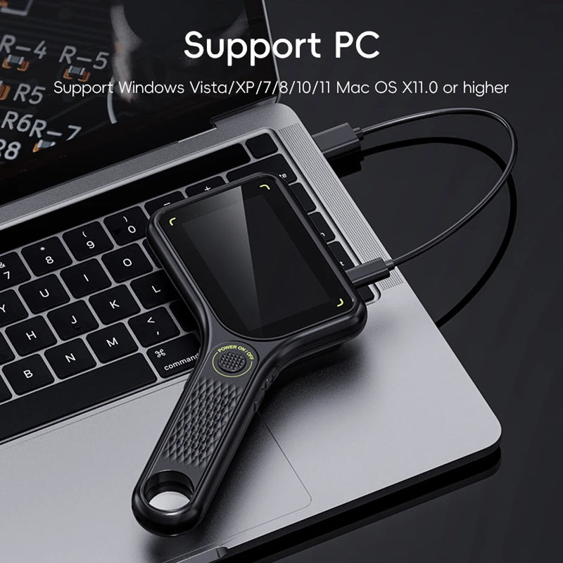 500X Magnification Digital Microscope 3Inch IPS Screen HD Electronic Coin Magnifier Microscope Camera for School Outdoor Teach