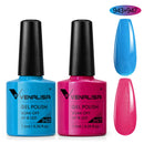 2pcs*7.5ml VENALISA Nail Gel Polish Glitter Gel Lacquer Base Nowipe Top Nail Art Salon Soak off Organic UV LED Nail Gel Varnish