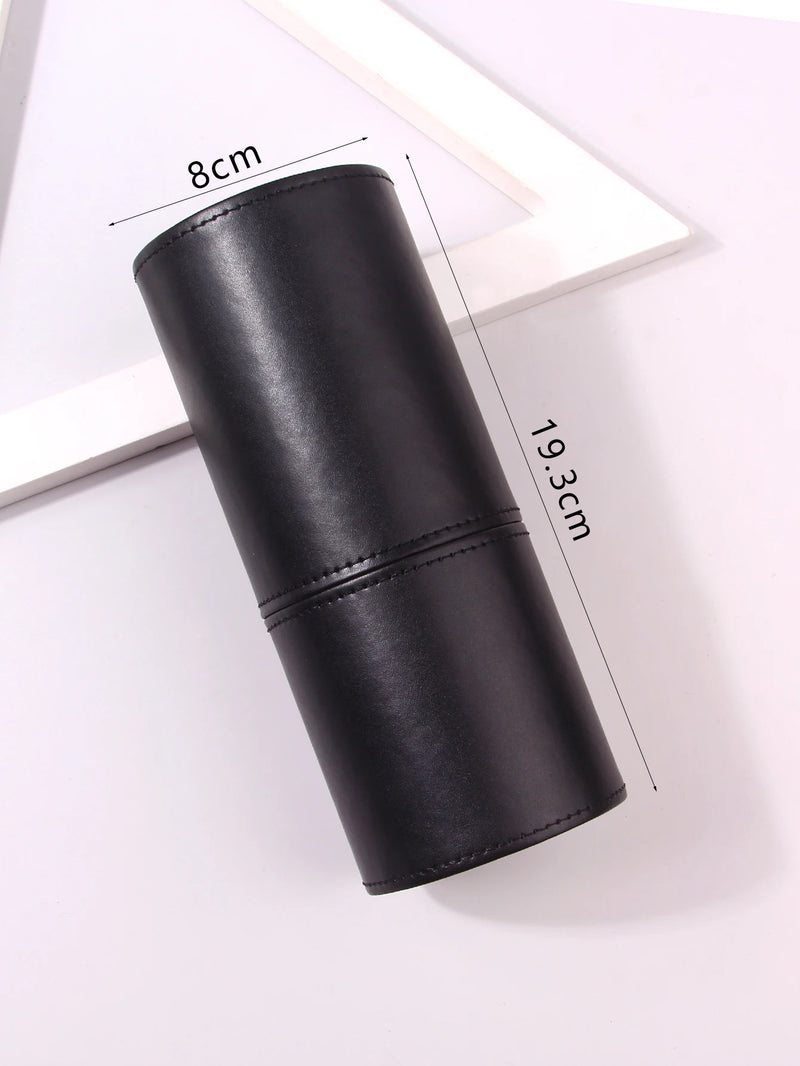 Makeup Brush Holder Large Capacity Make up Brush Case Organizer Cosmetic Cup Cylinder Storage Bag