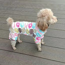 Soft Cotton Dog Pajamas Jumpsuits for Small Dogs French Bulldog Chihuahua Undershirt Cute Print Puppy Clothing Pet Supplies