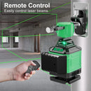 Tegatok16 Lines 4D Professional Laser Level Horizontal Vertical Green Laser Automatic 360°Self-Leveling Laser Building Tools
