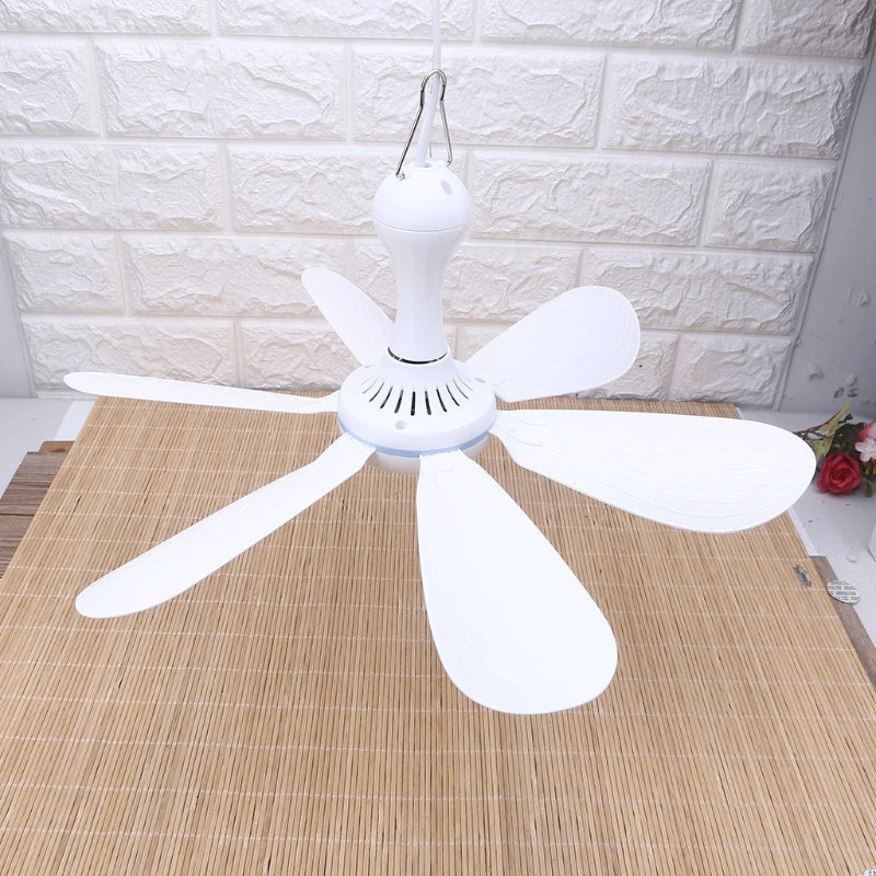 AC 220V 20W 6 Leaves 16.5" Ceiling Fan One Gear mini Fan bedroom fan with 180cm Cable and Power Switch Dropshipping